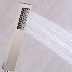 sdbr0001 Ducha de Mano Recta Color Cromo Cepillado