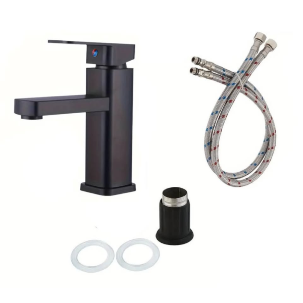 gn0010 Grifo Mezclador de Agua Fría y Caliente Negro
