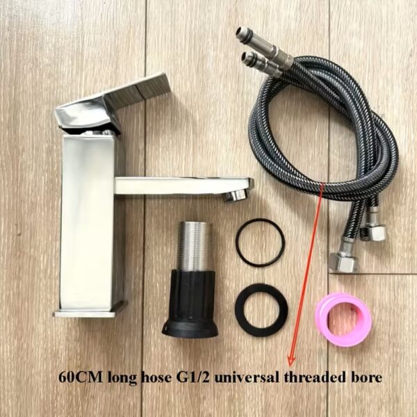 gp0007 Grifo Mezclador de Agua Fría y Caliente Plateado